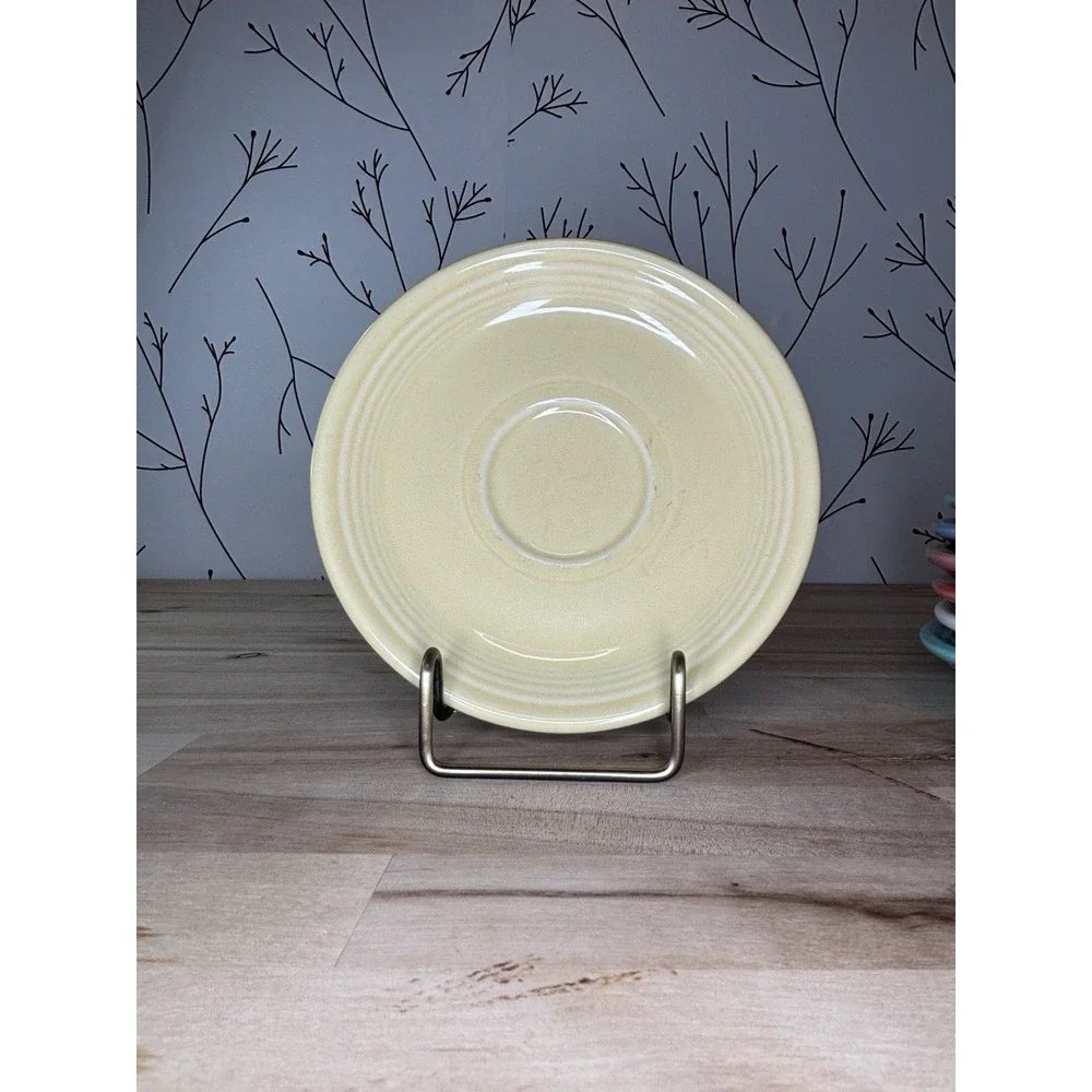 Fiesta Homer Laughlin Ceramic Saucers Set of 4 Made in USA